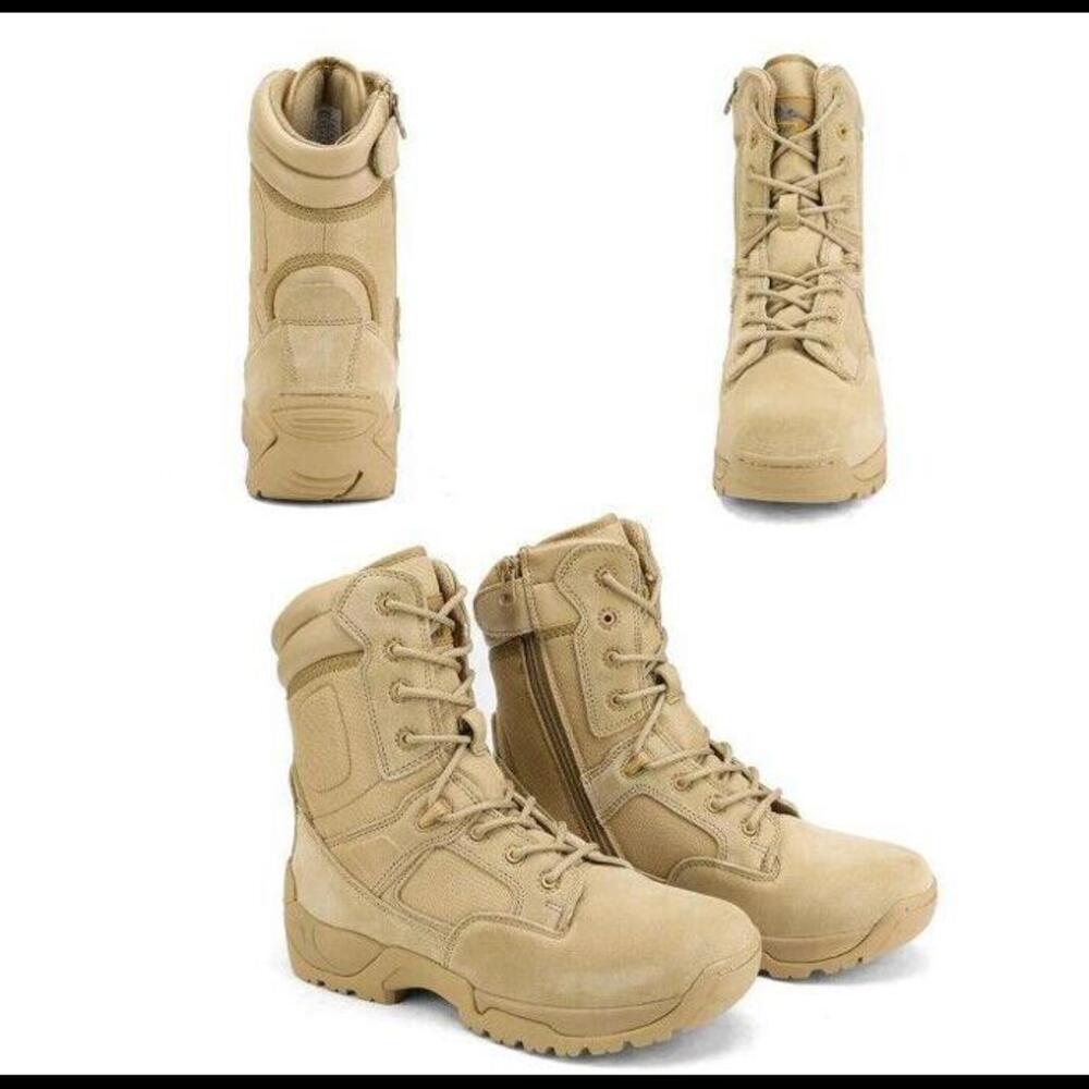 US Mens Military Tactical Work Boots Hiking Motorcycle Combat Army Boots Size 11